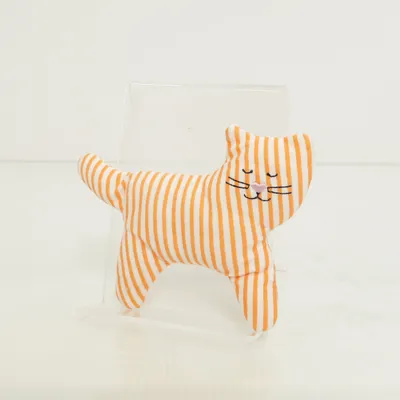 Kattleksak (Orange, Vit)