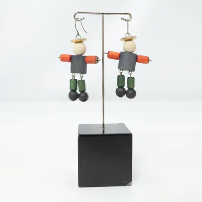 Örhängen (Blå, Grön, Svart) från Aarikka Trä