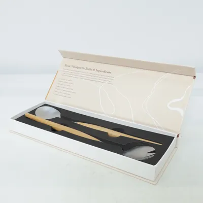 Salad servers (Brown, Silver) from Vinga