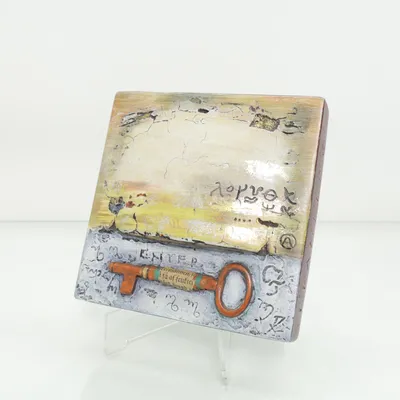 Väggrelief (Flerfärgad)