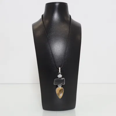 Ketting (Zwart, Meerkleurig) van Edelstein Onbekend materiaal