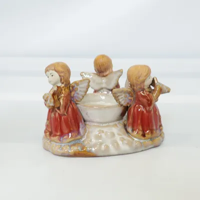 Ljuslykta (Röd, Beige) från Goebel