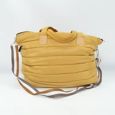Handbag (Brown) from Punch Polyester