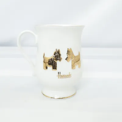 Mugg (Vit, Guldfärgad) från Harrods
