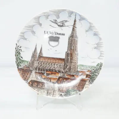 Wall plate (Royal Porzellan Bavaria Sammelteller Ulm/ Donau Handarbeit) from KPM
