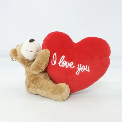 Zacht speeltje (Bruin, Rood) van Uni-Toys