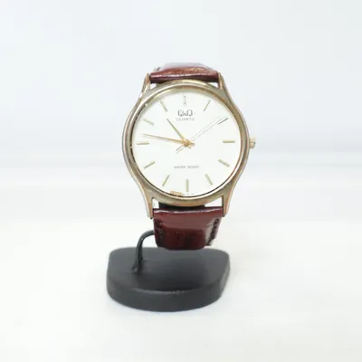 Wristwatch (Brown, Gold, White) from Q&Q
