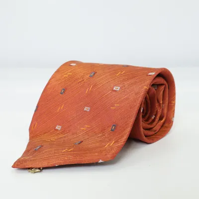 Cravate (Orange) de Alpi Soie