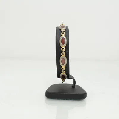 Armband (Goud, Rood) Onbekend materiaal