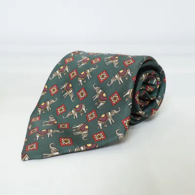 Tie (Green, Multicolored) from Aldo Colitti Silk