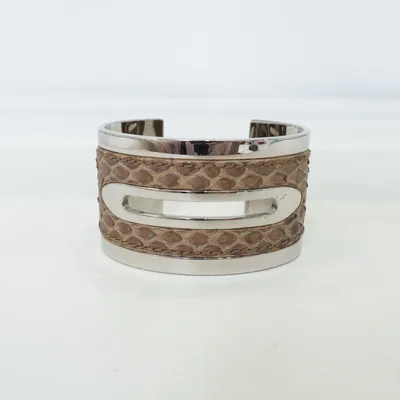 Armband (Zilver, Bruin) van Tod's Leer, Onbekend materiaal