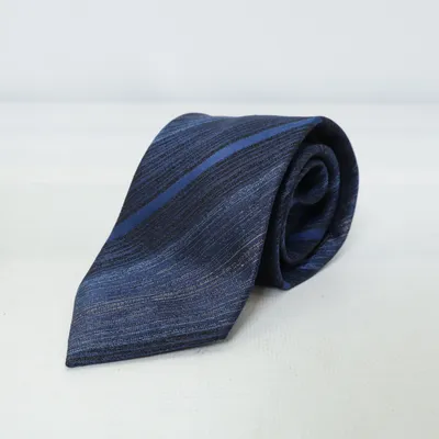 Stropdas (Blauw, Zwart) van Digel Zijde