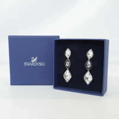Örhängen (Svart, Silverfärgad, Vit) från Swarovski Okänd metall