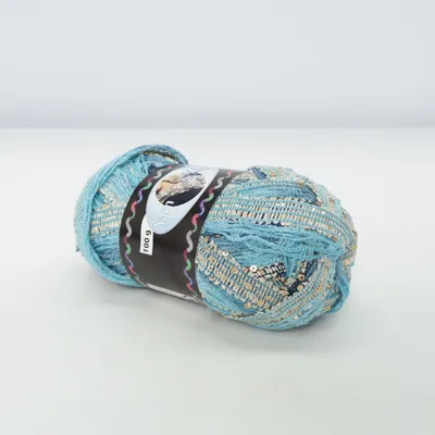 Garn (Blå, Flerfärgad) från Yarn Akryl, Polyester