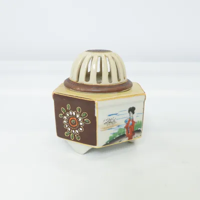 Incense holder (Brown, Beige, Multicolored)