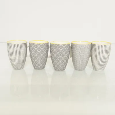 Mugg (Grå, Gul, Vit) från Björn