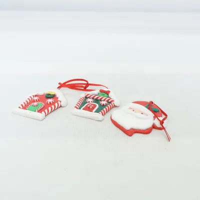 Ornement de Noël (Rouge, Blanc, Vert)