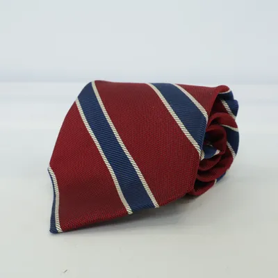 Stropdas (Rood, Blauw, Wit) van Harold Powell Zijde