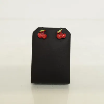 Oorbellen (Rood, Groen) Onbekend materiaal