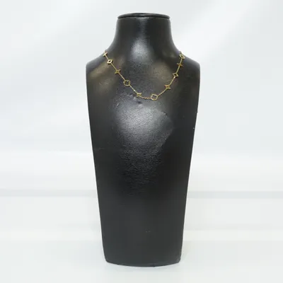 Necklace (Gold, Black) from Steel Unknown metal