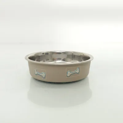 Matskål (Beige, Silverfärgad)