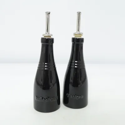 Dressingflasche (Schwarz) von Le Creuset
