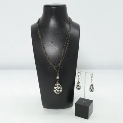 Jewelry set (Silver) Unknown metal