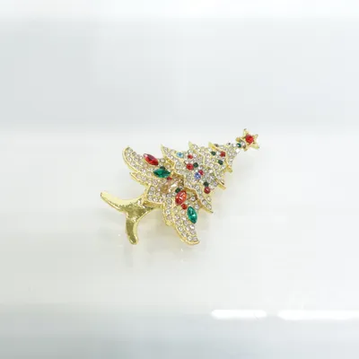 Brosch (Guldfärgad) Okänd metall