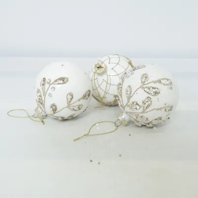 Christmas ornament (White, Gold)