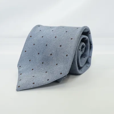 Cravate (Bleu) de Borrelli Soie