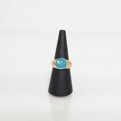 Ring (Gold, Blue) Unknown metal