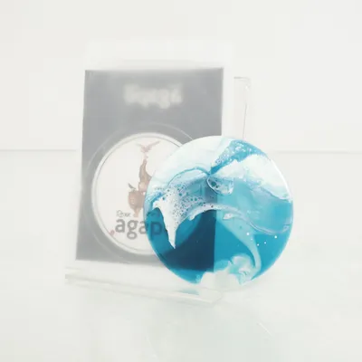 Glasunderlägg (Blå, Vit) från Agape