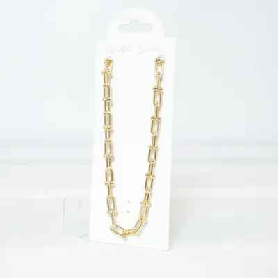 Necklace (Gold) from With Love Unknown metal