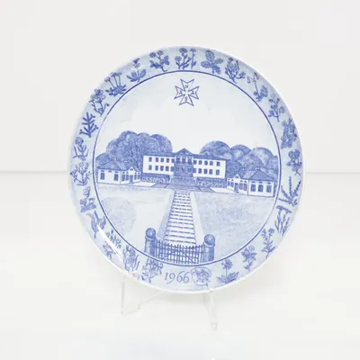 Muurplaat (Blauw, Wit) van Rörstrand