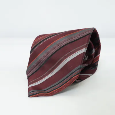 Cravate (Rouge, Gris, Noir) de Profuomo Soie