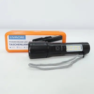 Lommelygte (Power Beam Led Taschenlampe) fra Livre