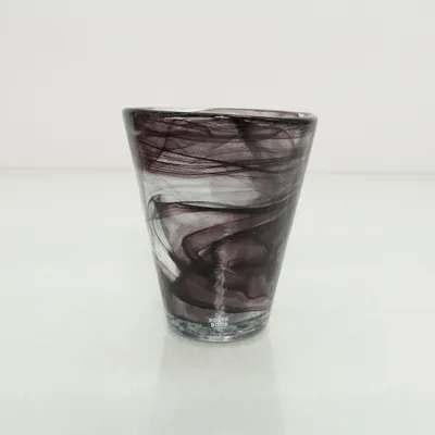 Vase (Lilla, Hvid, Sort) fra Kosta Boda