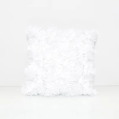 Prydnadskudde (Vit) från Vida Polyester