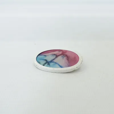 Broche (Wit, Meerkleurig) Onbekend materiaal