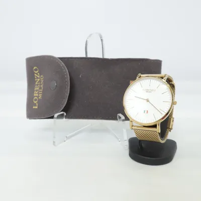 Armbandsur (Guldfärgad, Vit) från Lorenzo Milano