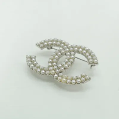Broche (Wit, Zilver) Onbekend materiaal