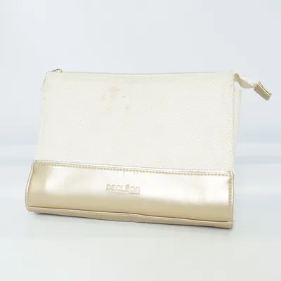 Toilet bag (Beige, Gold) from Decléor Cotton, Polyester, Polyurethane
