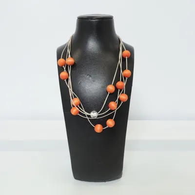 Halsband (Orange, Beige) från Aarikka Okänd metall