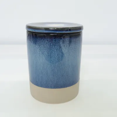 Bocal en verre (Bleu, Beige) de Butlers