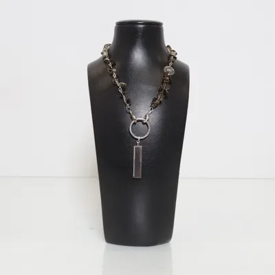 Halsband (Silverfärgad, Brun) från Snö of Sweden Okänd metall