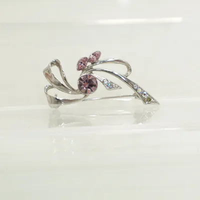 Broche (Sølv, Lilla, Flerfarvet) Ukendt metal