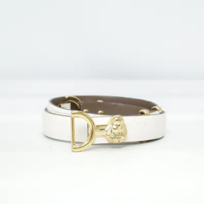 Belt (White, Brown) from Maje