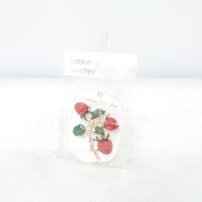 Broche (Rouge, Vert, Or) de Fashion Jewelry Métal inconnu