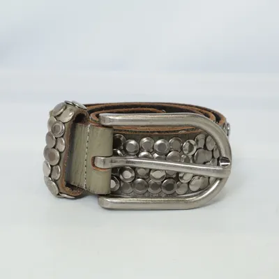 Bälte (Brun, Silverfärgad) från Cowboys Belt Skinn