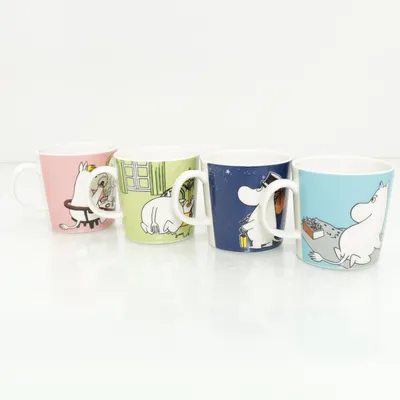 Mug (Blue, White, Multicolored) from Moomin by Arabia